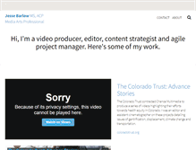 Tablet Screenshot of jessebarlow.com